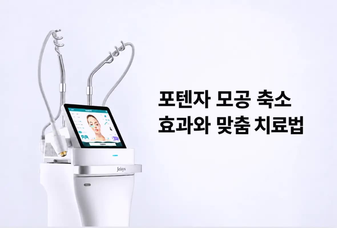 동탄 포텐자 레이저 모공 축소 효과와 맞춤 치료법 정보를 안내하는 대표 이미지